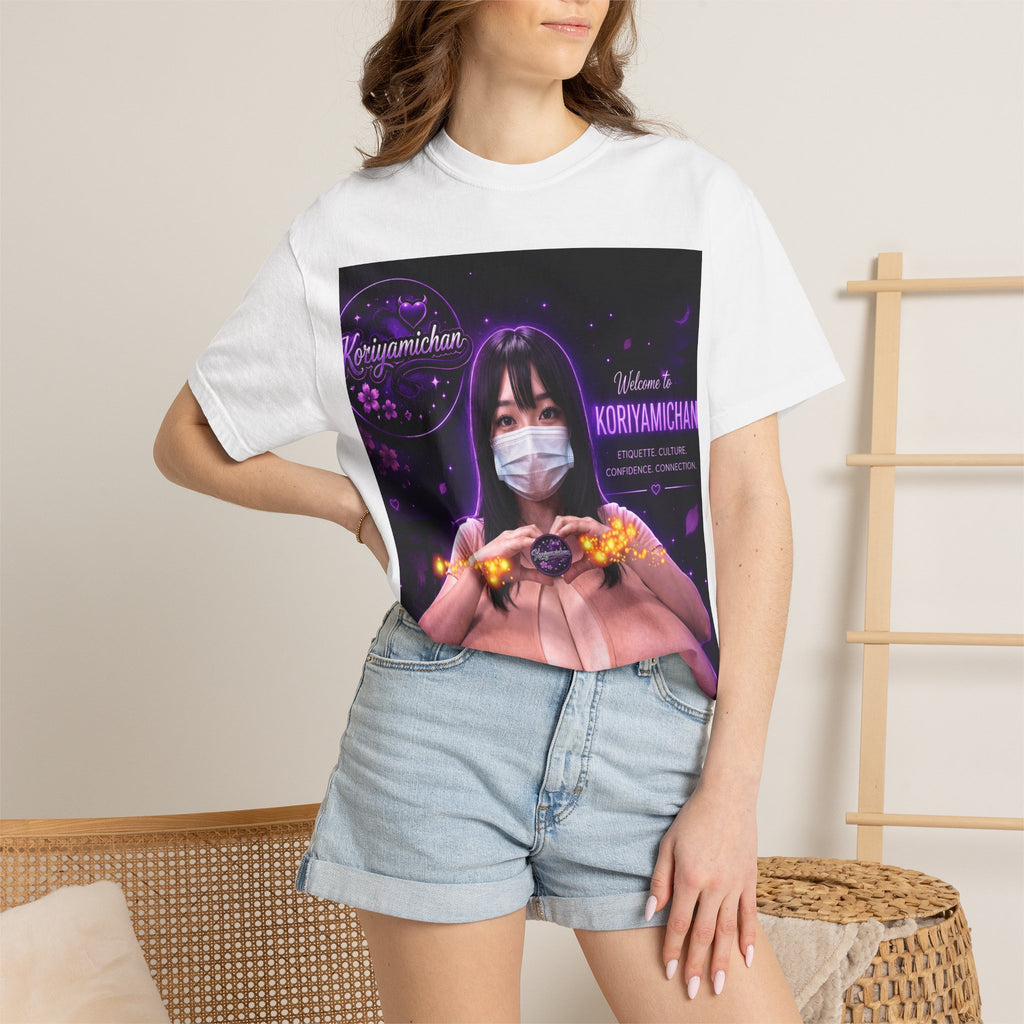 Graphic T-Shirt — Kori with a Heart Gesture