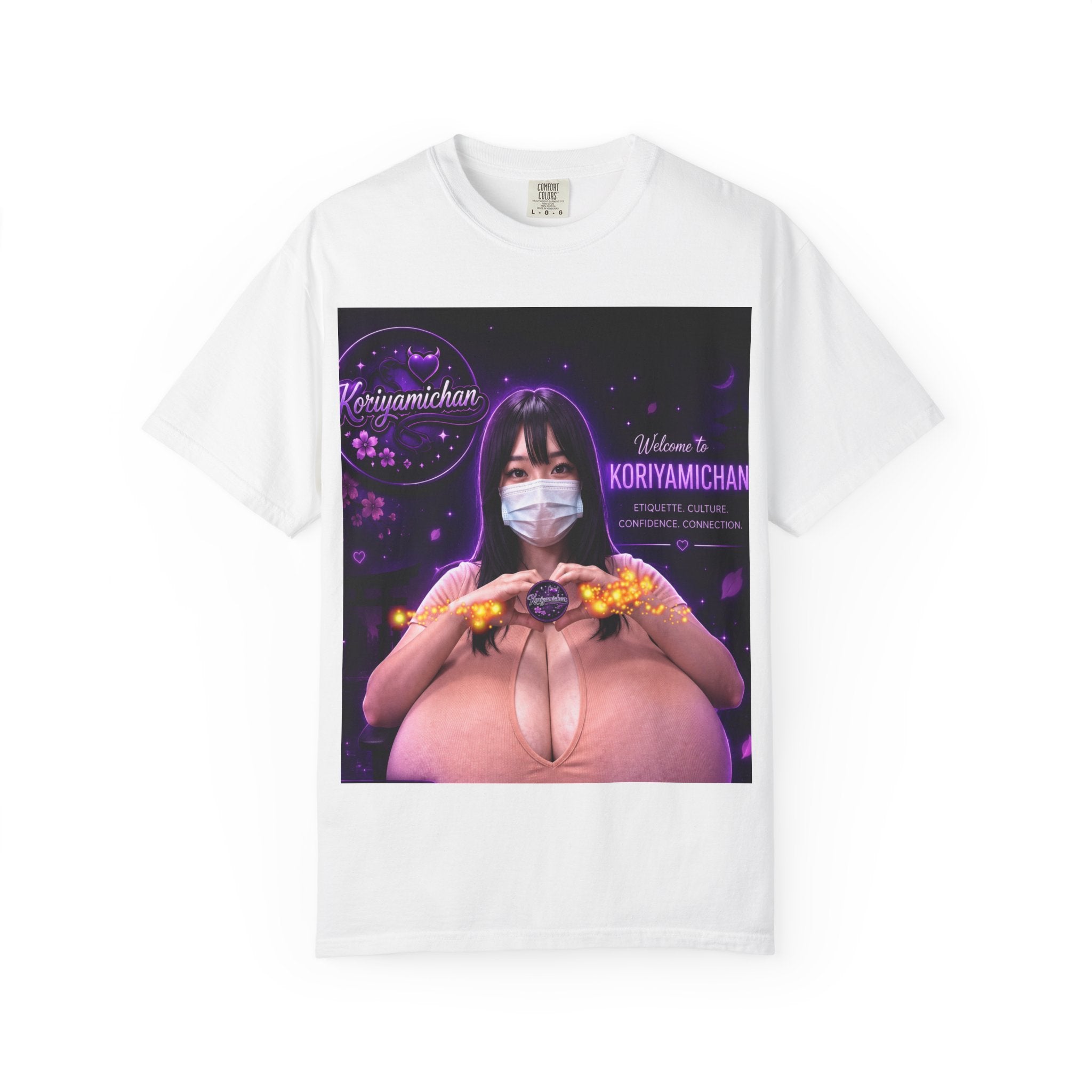 Graphic T-Shirt — Kori with a Heart Gesture