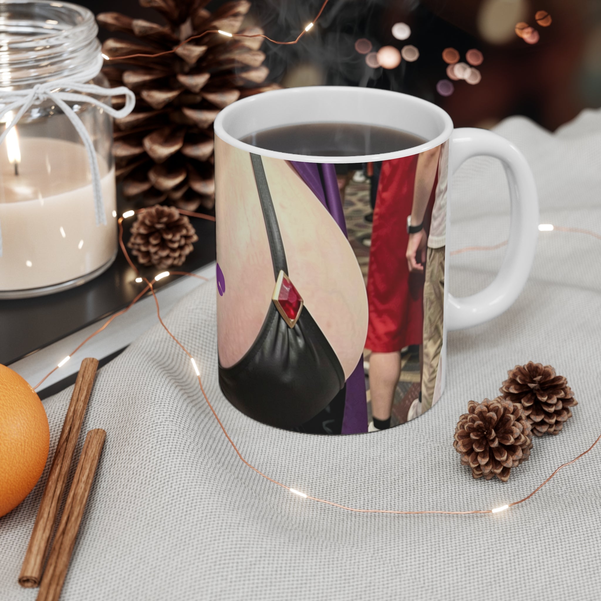 11oz Mug — "Any milk with those cookies?" Koriyamichan Raven cosplay coffee mug