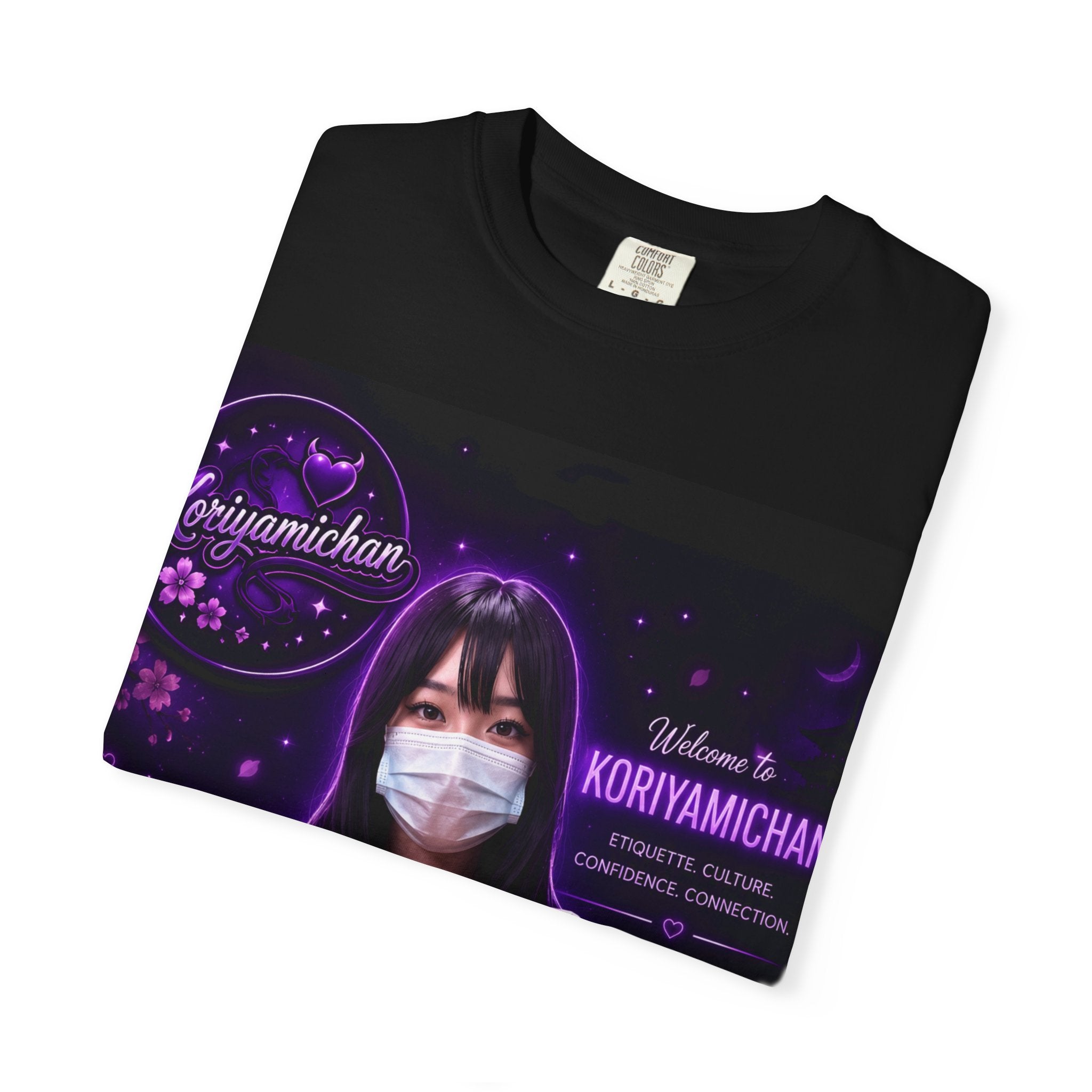 Graphic T-Shirt — Kori with a Heart Gesture